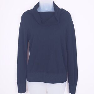 JAMES PERSE COWL NECK SWEATER BLACK M